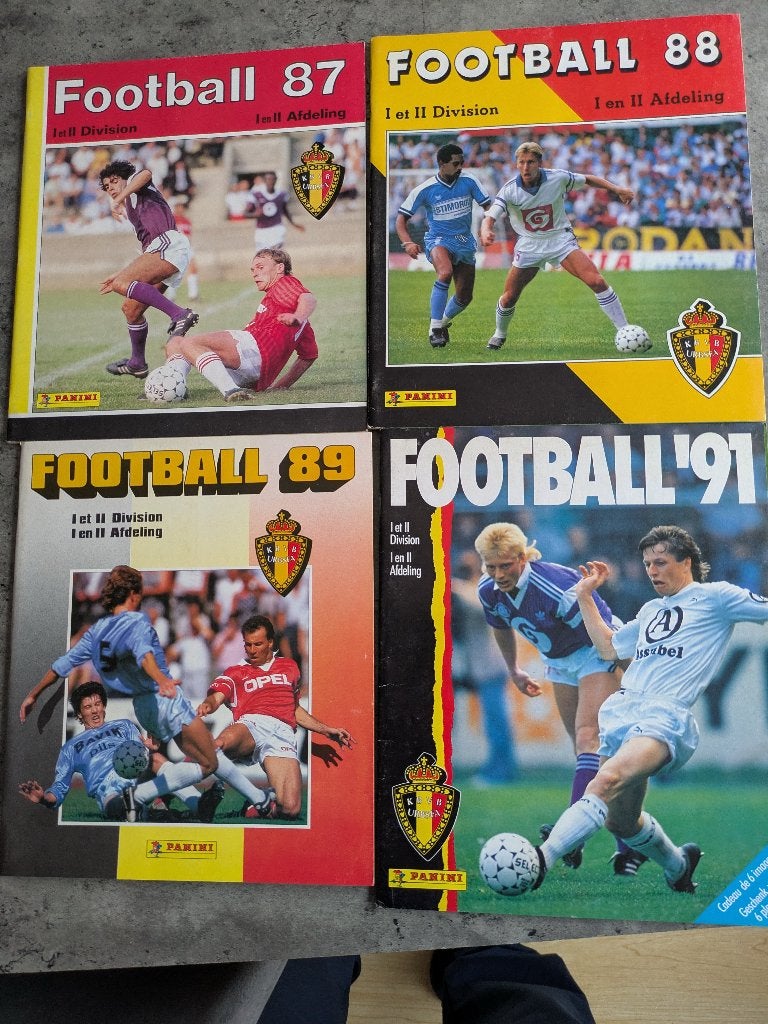 4 albums d'autocollants foot vides PANINI FOOTBALL 87. 91, Envoi, Neuf, Autocollant