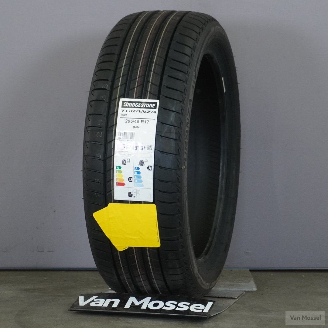 Bridgestone Turanza T005 Zomerband 205/45/R17, -, -, Nieuw, 17 inch
