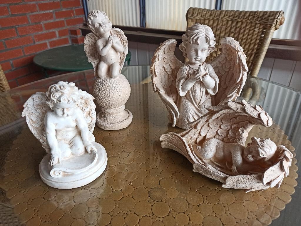 engeltjes, Tuin en Terras, Tuinbeelden, Ophalen, Nieuw, Kunststof, Engelenbeeld