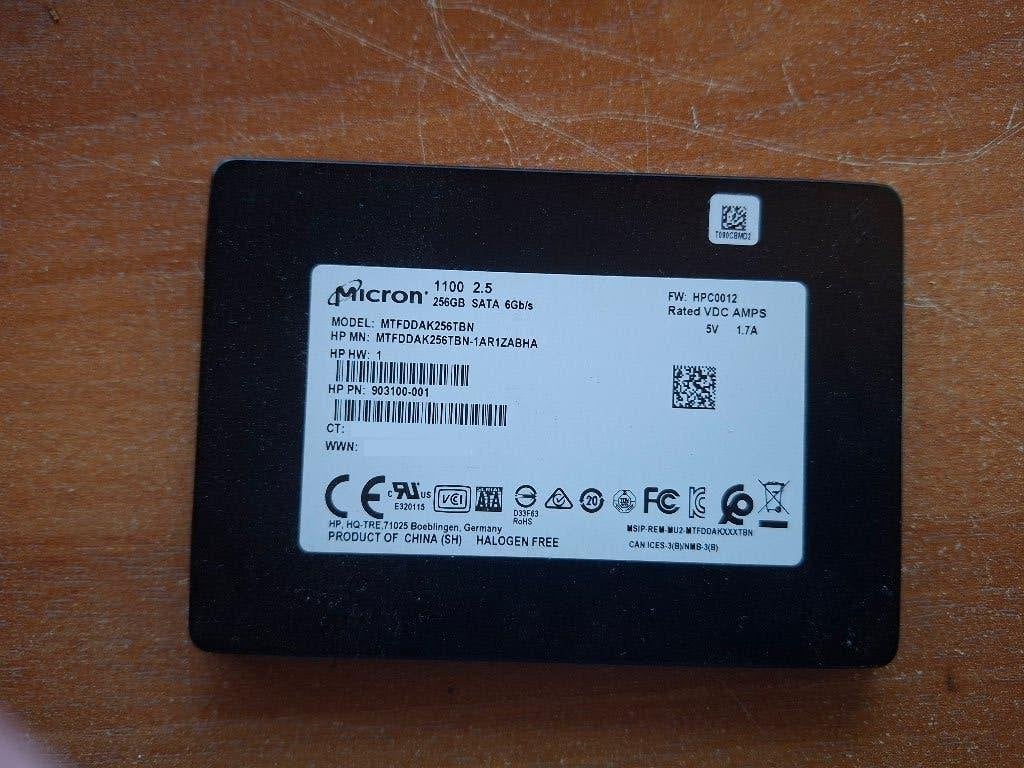 Micro SSD 1100 256GB, Informatique & Logiciels, 256 Gb, Interne, Enlèvement, Desktop