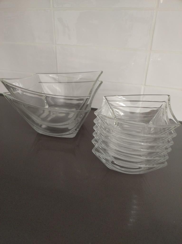 Glazen schalen, Ophalen