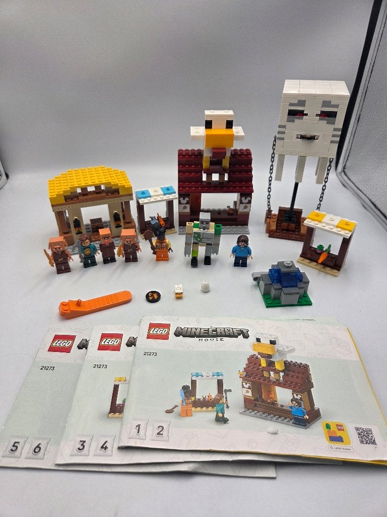 Lego Minecraft 21273 The Ghast Balloon Village Attack, Compleet, Minecraft, Lego, Ophalen of Verzenden