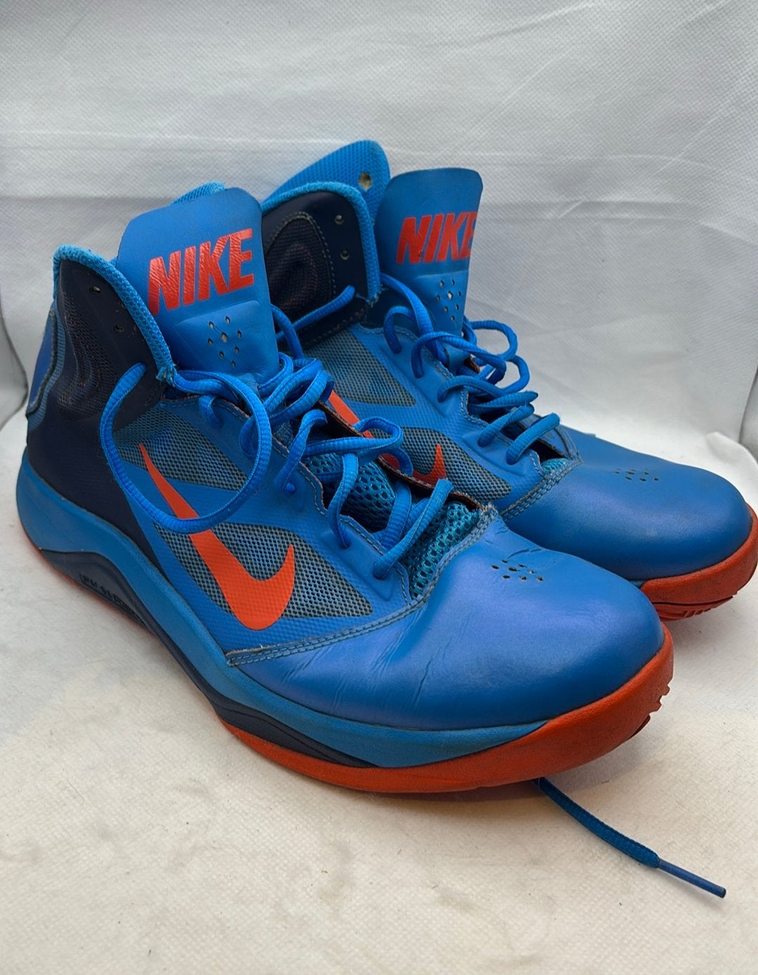 Nike Dual Fusion BB II Basketball Shoes – Blue/Orange Men’s, Enlèvement ou Envoi, Comme neuf