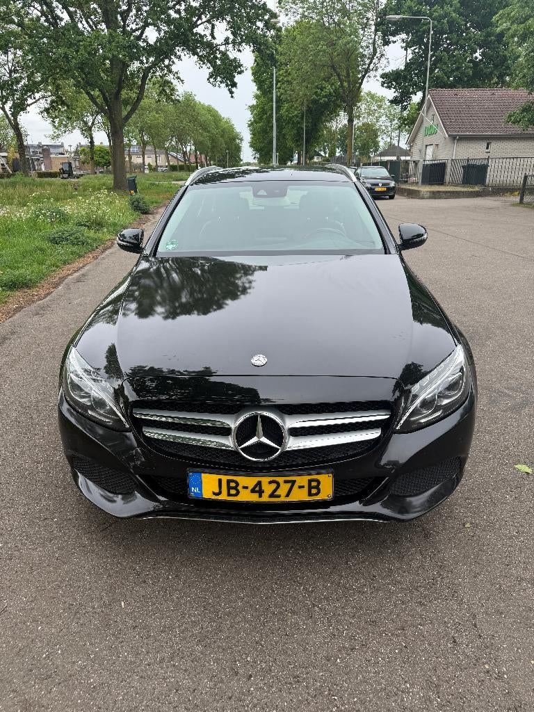Mercedes C350E Plugin Hybride 10-2015 zeer nette staat!, Autos, Cuir, Euro 6, Noir, 5 portes