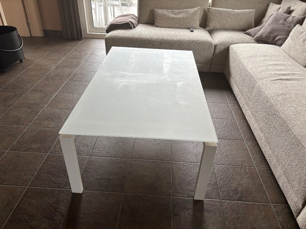 Salontafel en bijzettafel, Huis en Inrichting, Tafels | Salontafels, Ophalen, Gebruikt, Glas, Modern