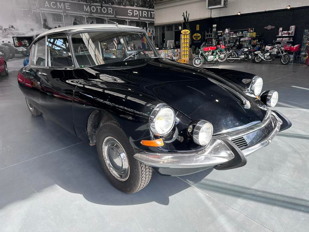Citroen ID/DS - 1966 - Belgische wagen - startklaar!, Auto's, Oldtimers, Voorwielaandrijving, Stof, Citroën, Zwart