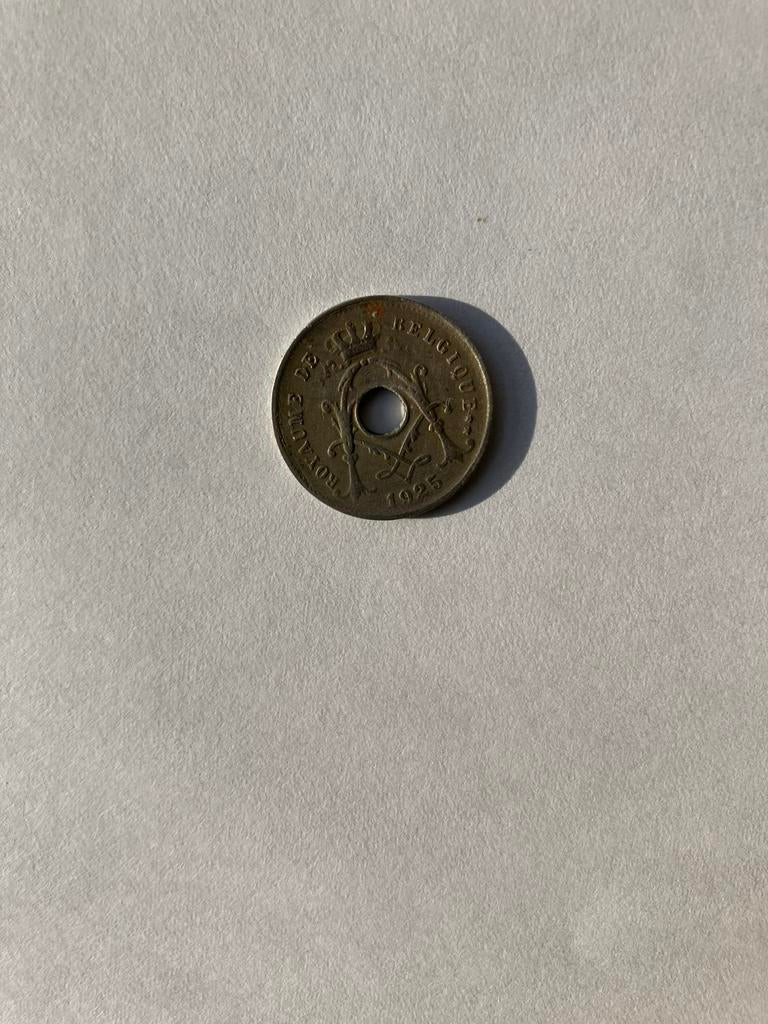 Piece de 5 centimes 1925, Timbres & Monnaies, Monnaies | Belgique, Monnaie en vrac, Argent, Métal, Envoi