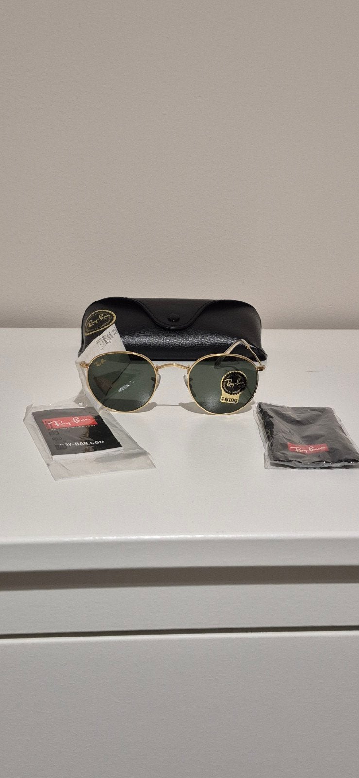 Ray-Ban 3147 Rond metaal in zeer goede staat, Ophalen, Ray-Ban