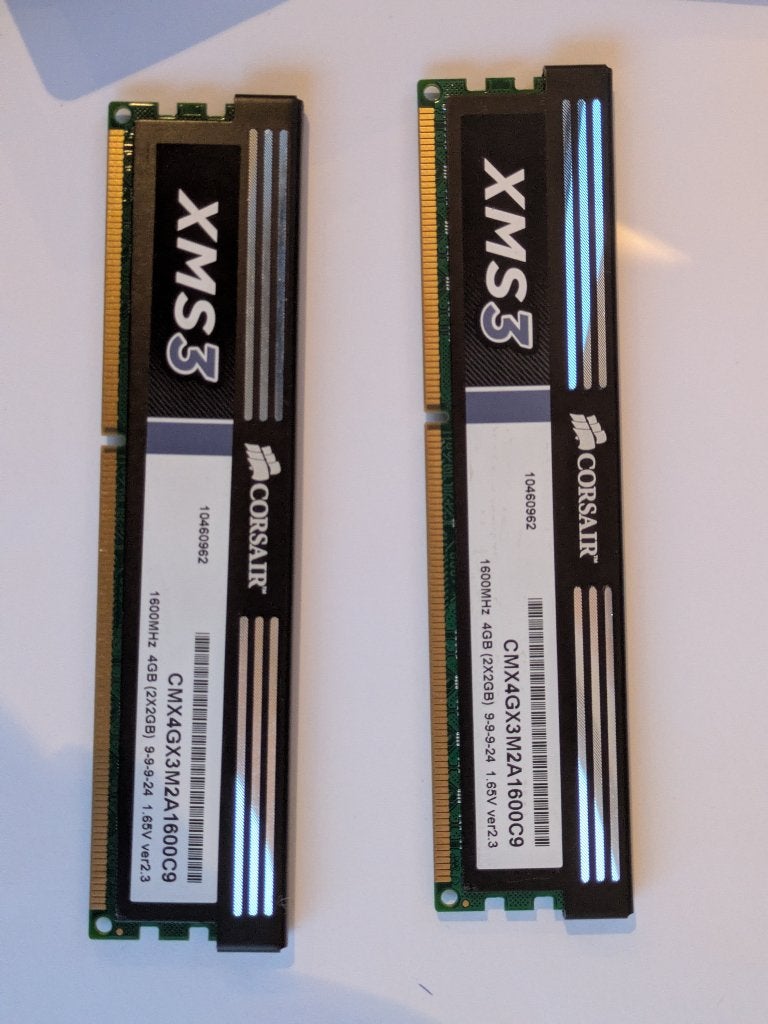 Corsair 4Gb DDR3 RAM 1600Mhz, Ophalen, DDR3, Desktop, 4 GB