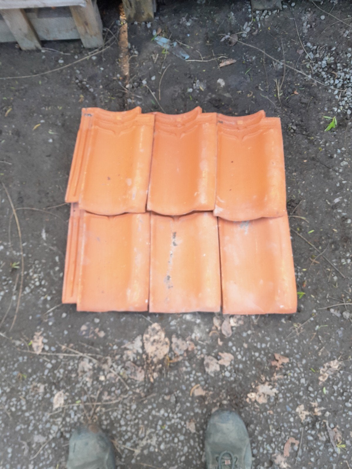 boomse pan dubbele sluiting  rood, Doe-het-zelf en Bouw, Ophalen, Steen of Klei, Zo goed als nieuw, Dakpannen