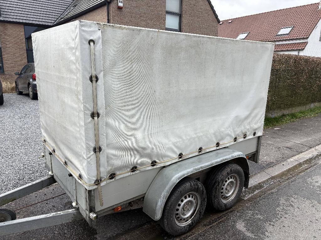 Remorque Anssems double essieux bachée, Autos : Divers, Remorques, Enlèvement, Utilisé