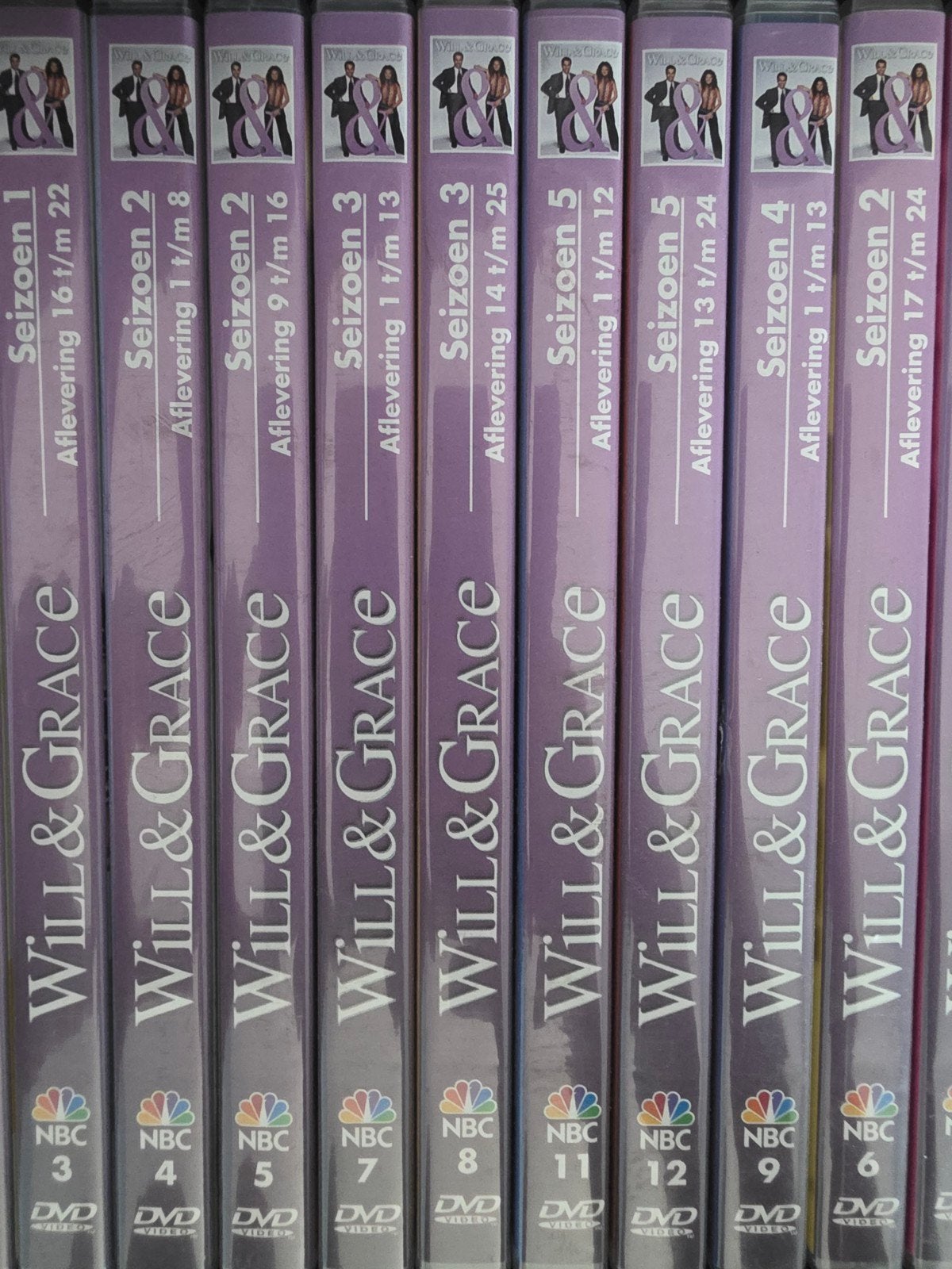DVD 10 delig will & grace, Cd's en Dvd's, Dvd's | Tv en Series, Ophalen, Seizoen 1
