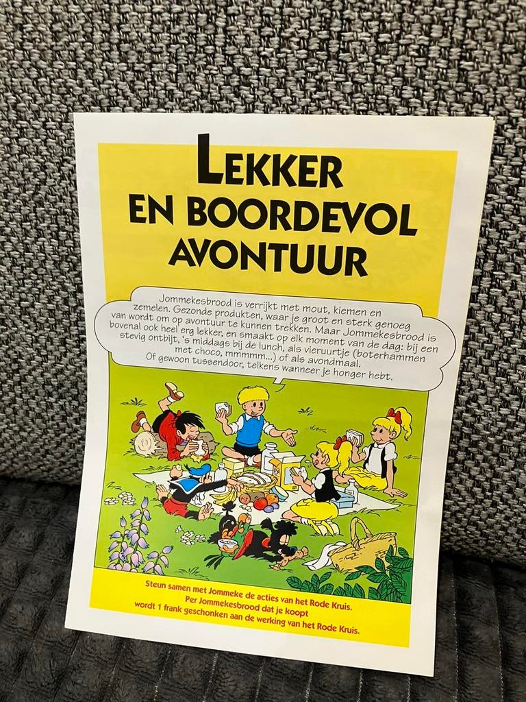 Jommeke vintage folder spaarkaart jommekesbrood jef nys, Ophalen of Verzenden, Nieuw