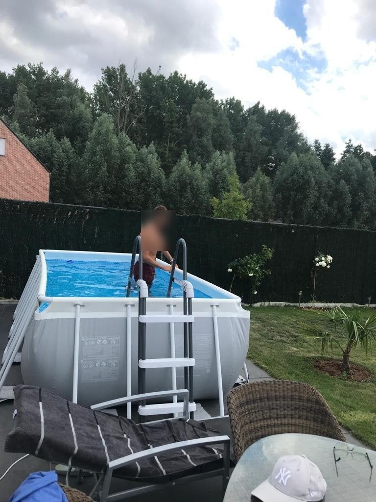 Grote sterke zwembad, Tuin en Terras, Ophalen, Zo goed als nieuw, Opzetzwembad