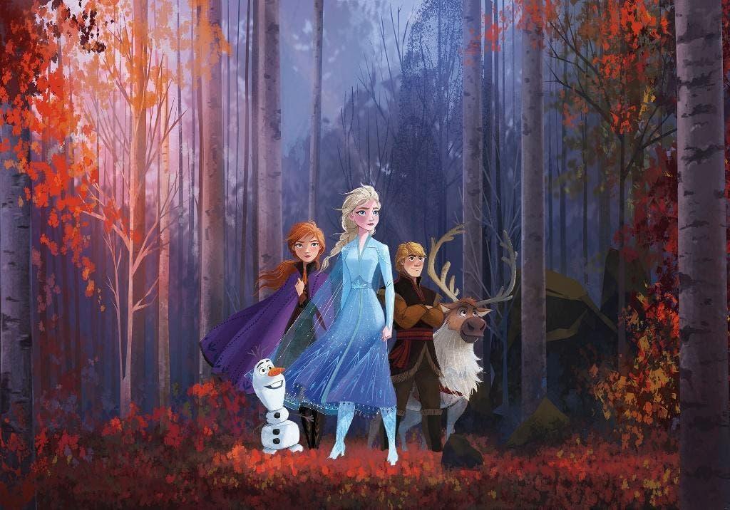 Disney Frozen Vlies Behang - 400x280 cm - Gratis Verzending, Enlèvement ou Envoi, Neuf, Décoration murale