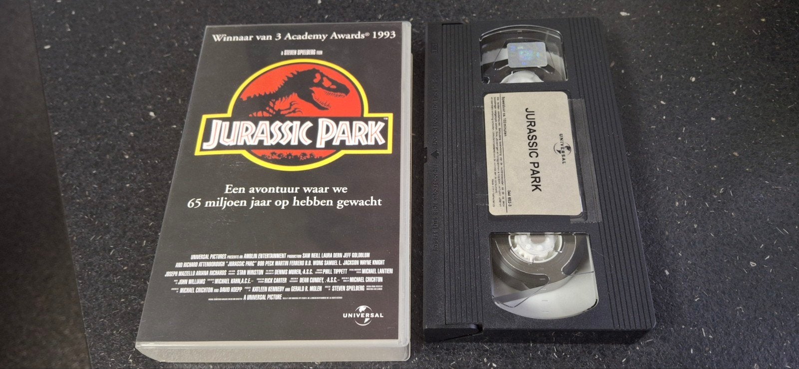 Vintage VHS videoband video Jurassic Park 1968 film 1, Alle leeftijden, Science Fiction en Fantasy, Ophalen of Verzenden, Zo goed als nieuw