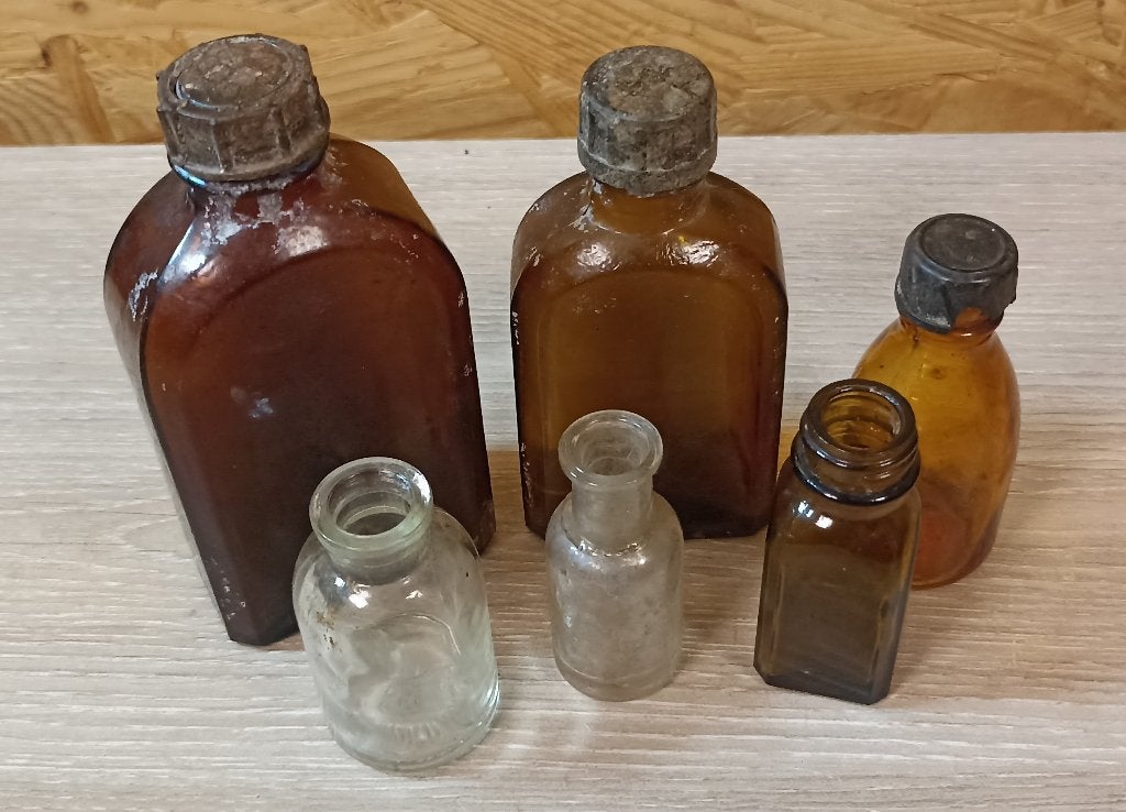 Flacons et bouteilles médicales Wehrmacht & US Army ww2, Envoi, Armée de terre, Autres types