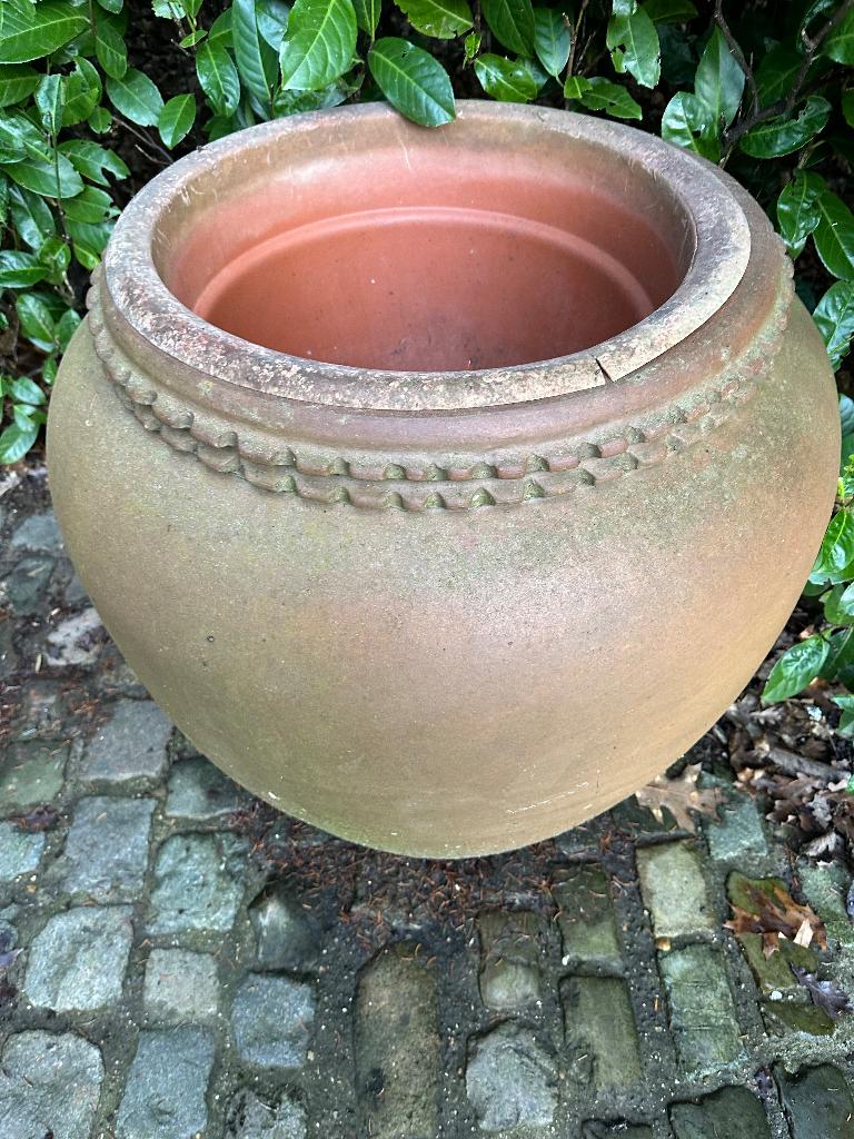 BLOEMPOT TERRACOTA, Tuin en Terras, Ophalen, Zo goed als nieuw, Terracotta, Balkon