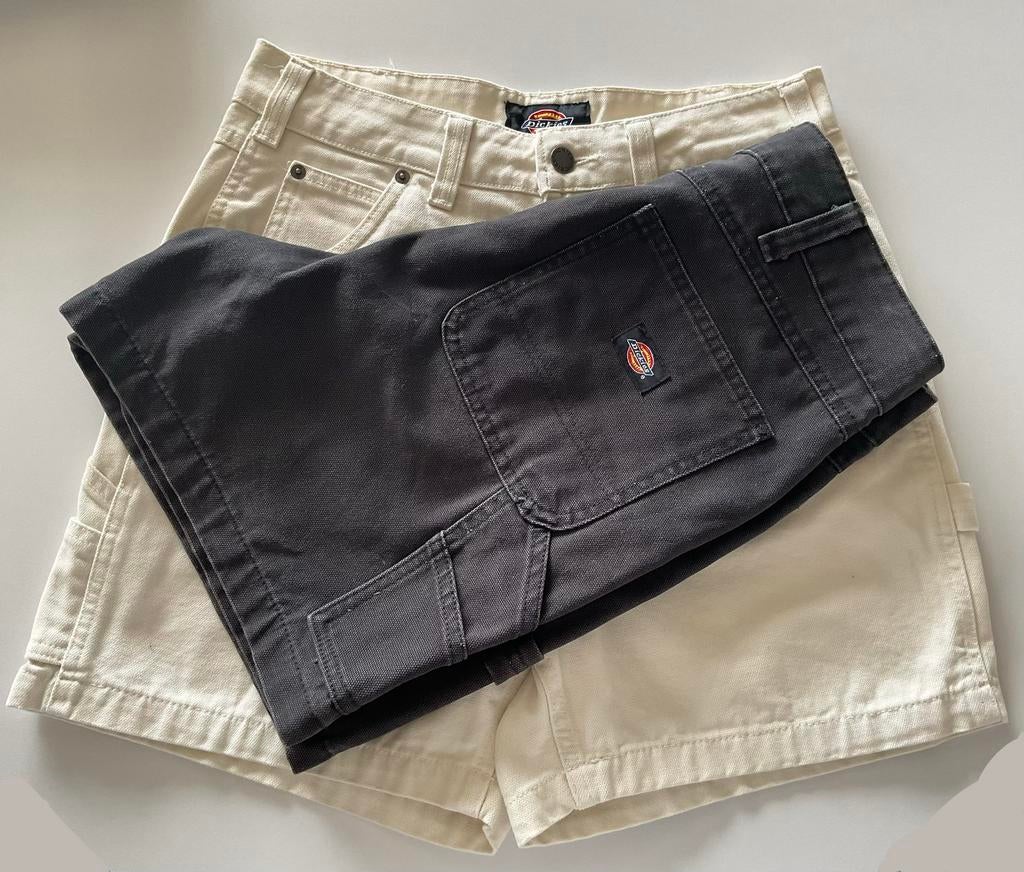 2 Shorts Dickies - zwart - wit - W30, Ophalen of Verzenden, Zo goed als nieuw, Zwart