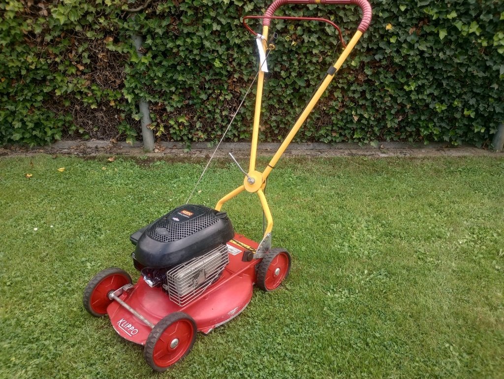 Mulch grasmaaier klipo, Cirkelmaaier, Ophalen, Zo goed als nieuw, Benzine-grasmaaier