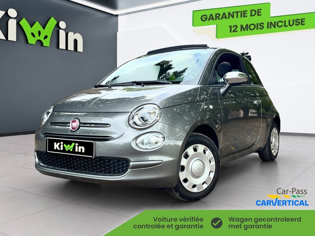 Fiat 500C 1.0i Hybride - Clim/Cruise control - Comme neuve, Autos, Argent ou Gris, Achat, Euro 6, Entreprise