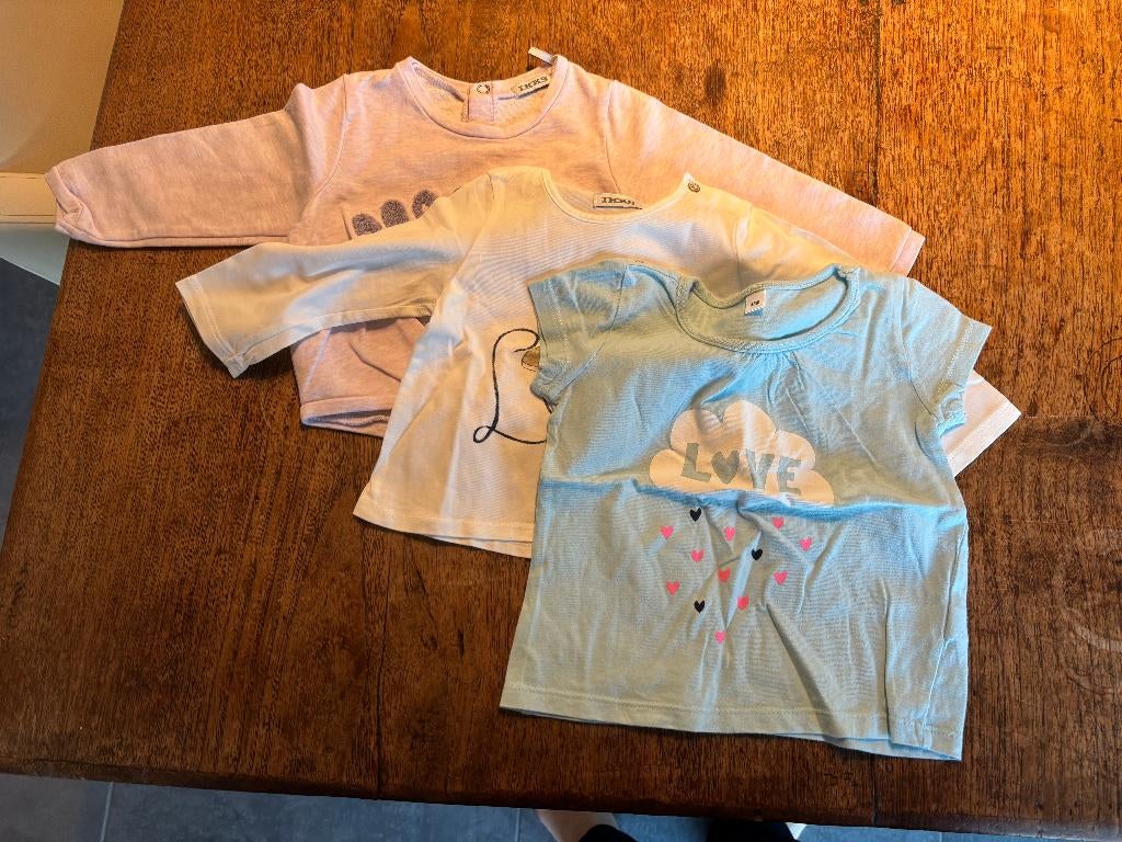 baby tshirt # 3, Enlèvement, Comme neuf, Fille, Chemisette ou Manches longues