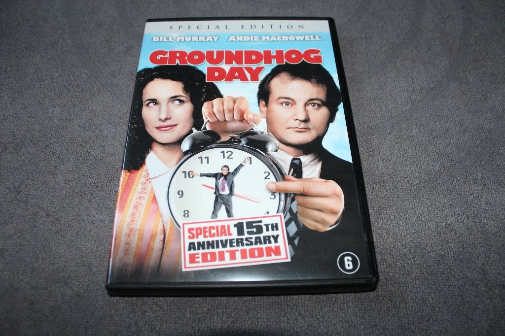 DVD Groundhog Day, Cd's en Dvd's, Nederlands, Romantische komedie, Ophalen of Verzenden, Vanaf 6 jaar