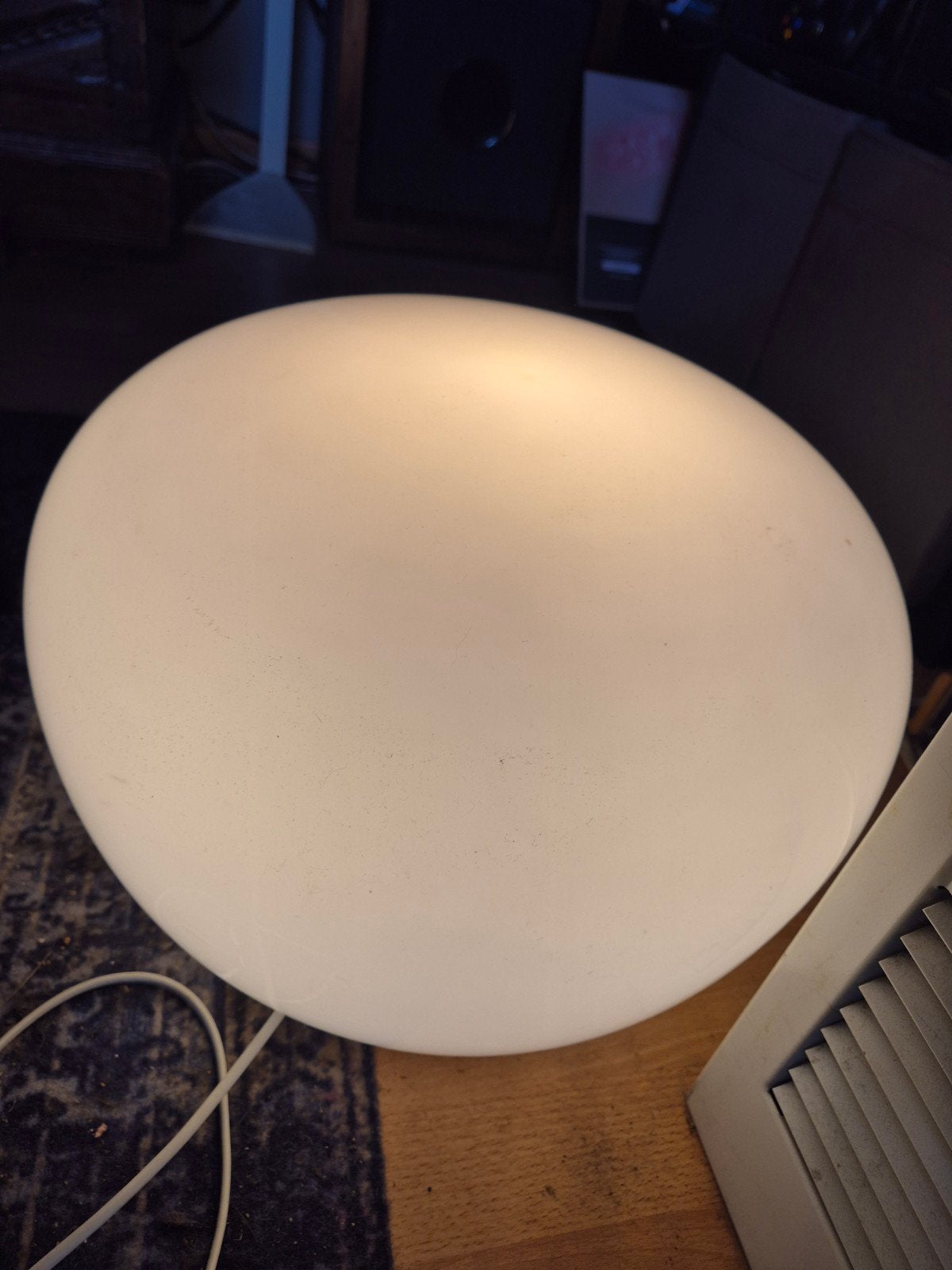 Lampe de sol Galet ikea JONISK Carl Öjerstam Vintage Design, Maison & Meubles, Blanc, Enlèvement, IKEA, Design