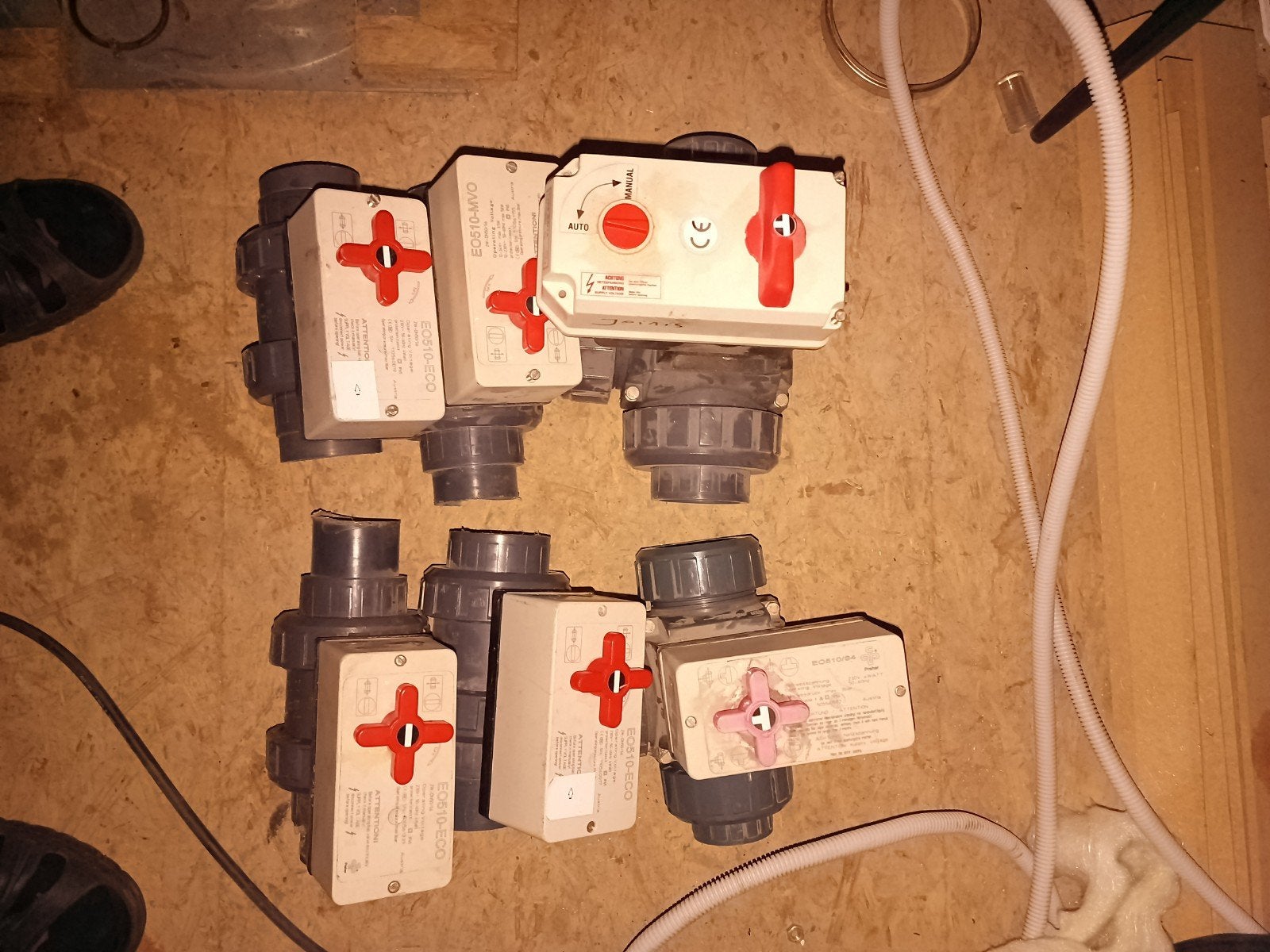 Elektrische pvc kranen zwembad, Ophalen