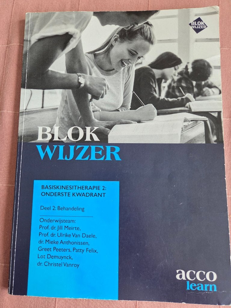 blokwijzer basiskinesitherapie 2 deel 2, Enlèvement ou Envoi, Utilisé, Enseignement supérieur, Acco