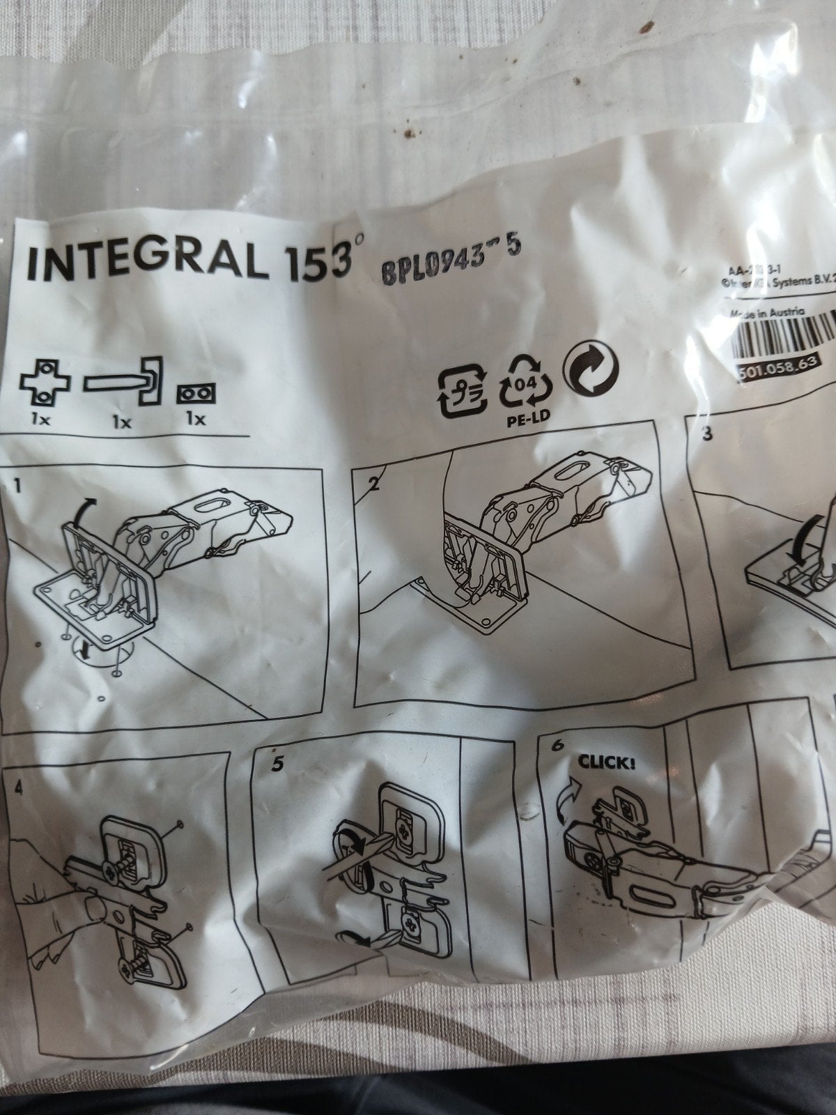 Ikea scharnieren, Ophalen of Verzenden