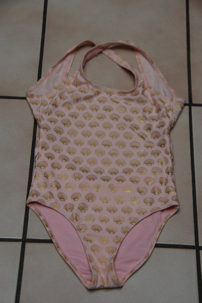 Maillot de bain "SHIWI" rose et doré T140 ou 9/10ans TBon!, Enfants & Bébés, Maillots de bain pour enfants, SHIWI, Maillot de bain