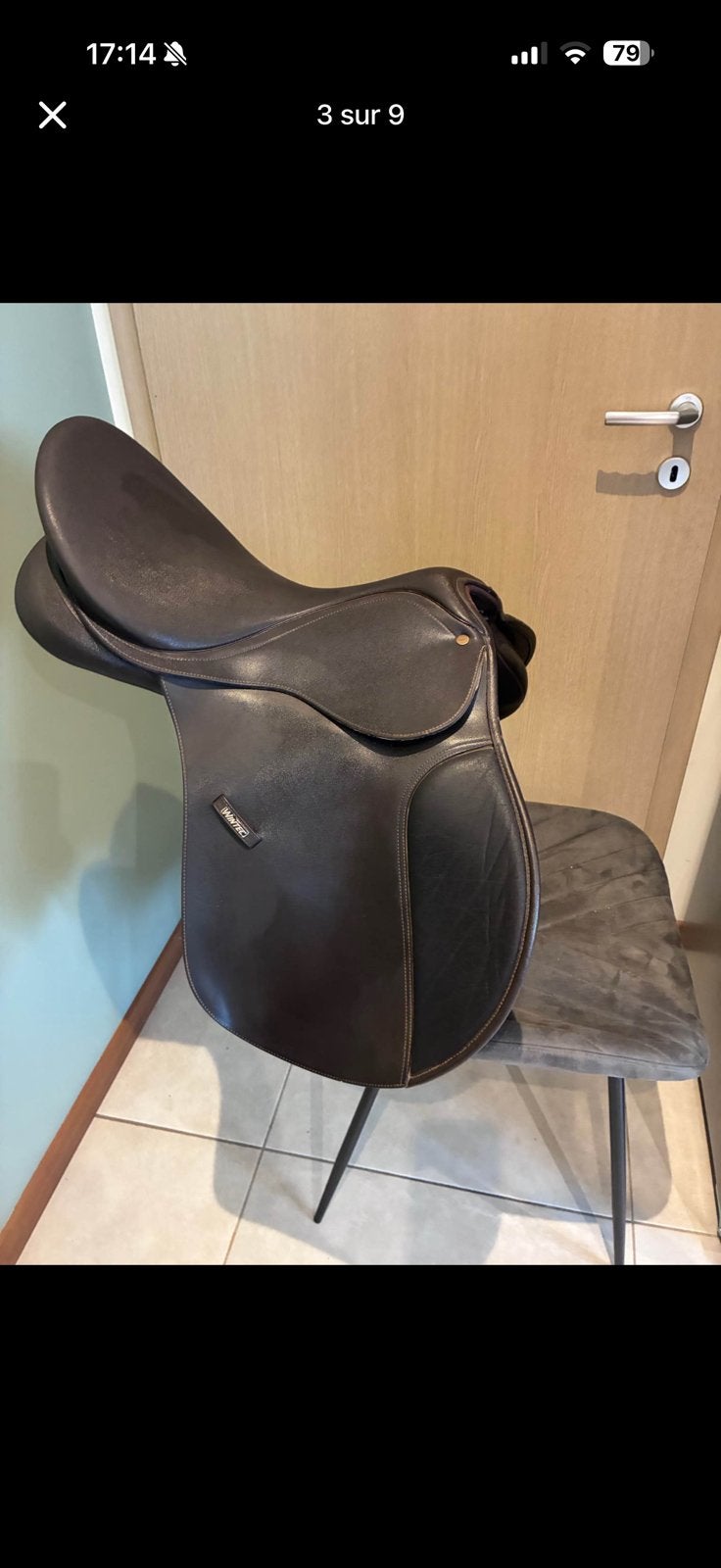 Selle wintec cair 17,5’ brune, Animaux & Accessoires, Enlèvement, Comme neuf, Wintec