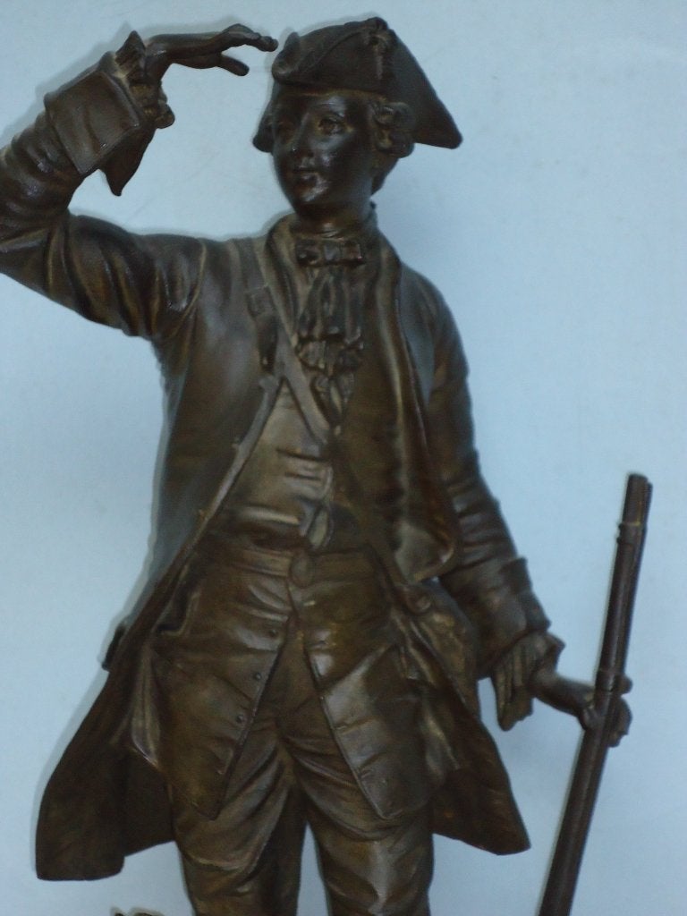 antiek beeld Franse soldaat leger Napoleon stempel fondeur, Enlèvement ou Envoi