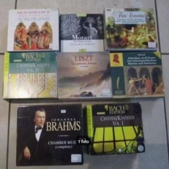 47 originele Klassieke CD's in 8 boxen, Ophalen of Verzenden, Zo goed als nieuw, Bach