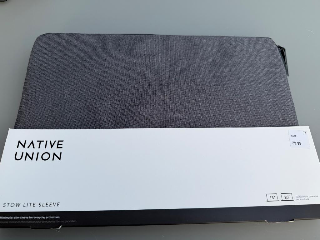 Native Union Stow Lite Sleeve MacBook 15/16" Grijs (Nieuw), Ophalen, Nieuw