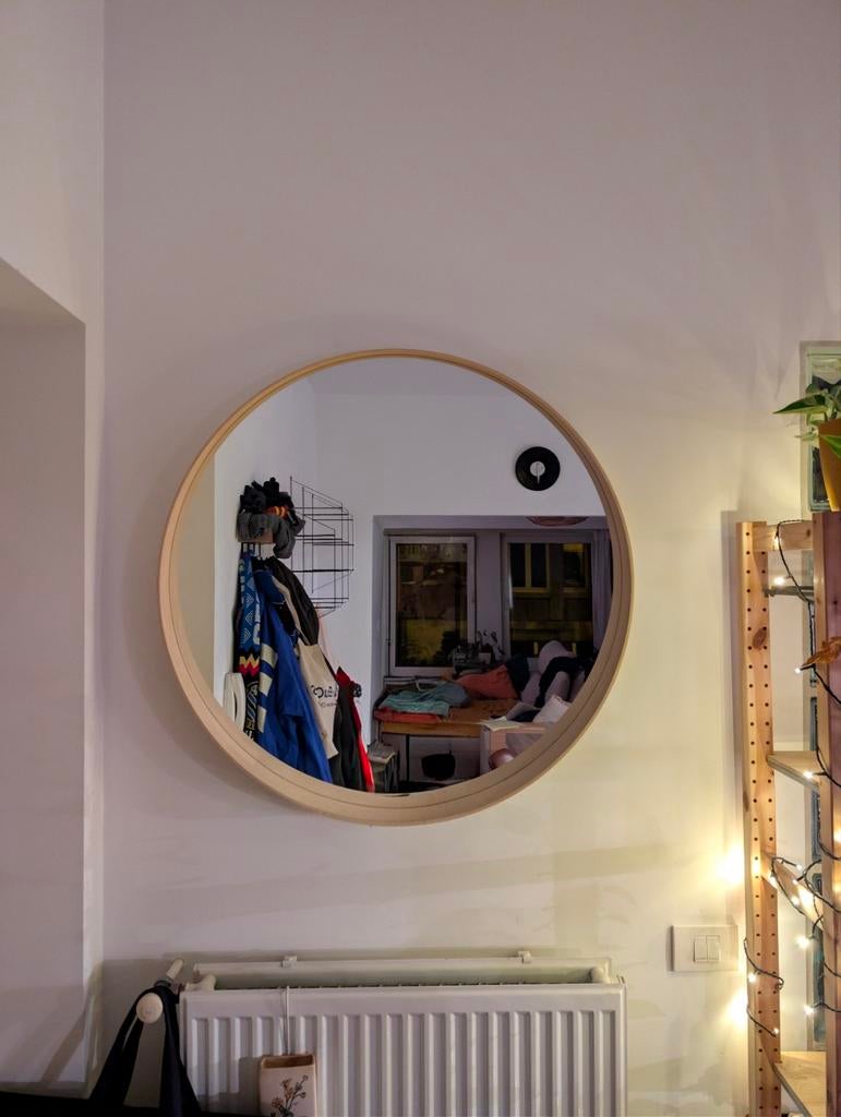 Spiegel IKEA Stockholm (eikenfineer), Huis en Inrichting, Ophalen