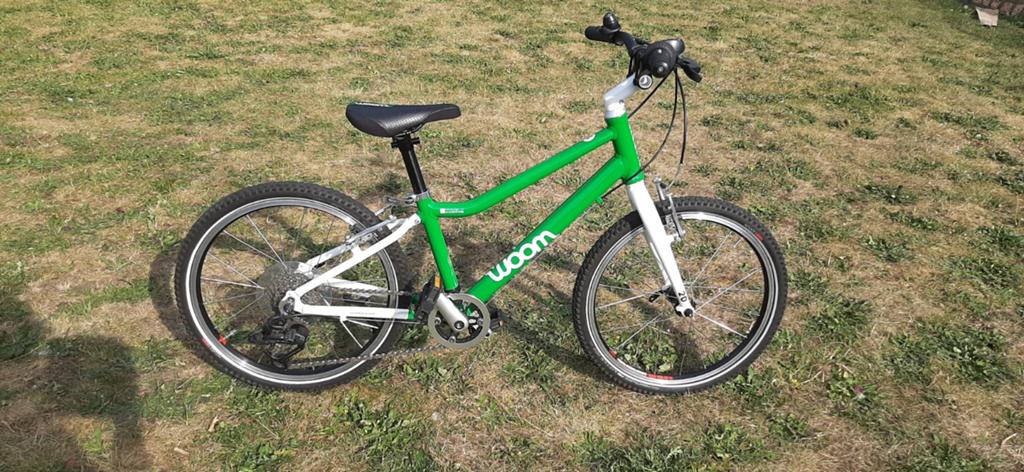 Woom 4 kinderfiets / 20 inch, Ophalen, 20 inch of meer, Gebruikt, Velgrem