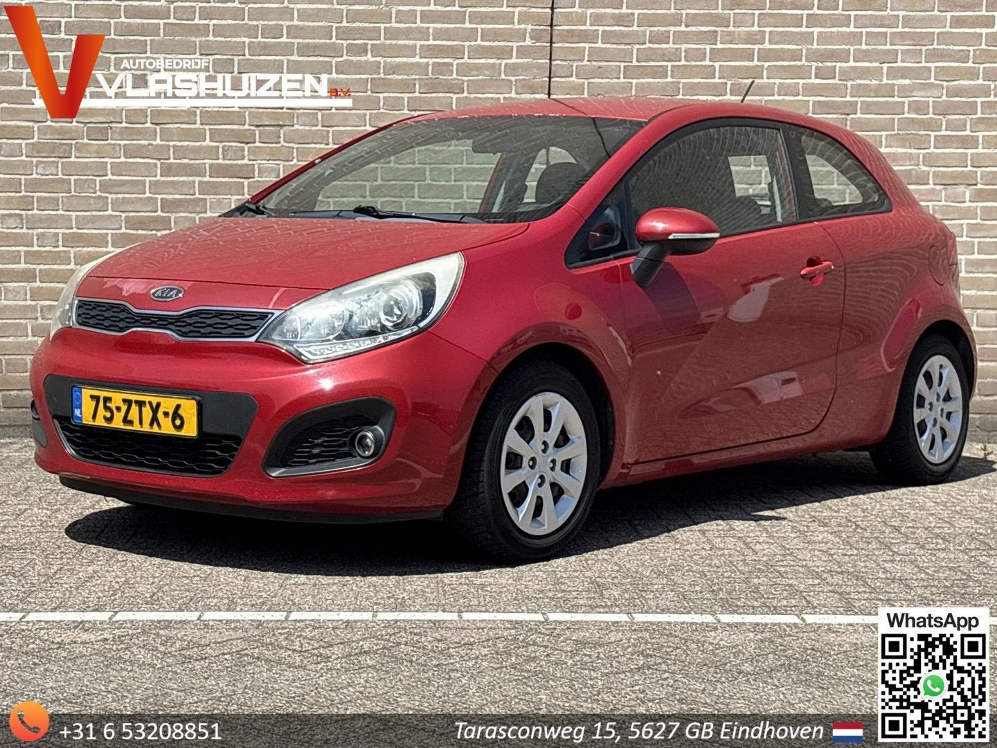 Kia Rio 1.2 CVVT Plus Pack | Airco | Cruise | PDC | Trekhaak, Autos, Kia, Rouge, Achat, Entreprise, Rio
