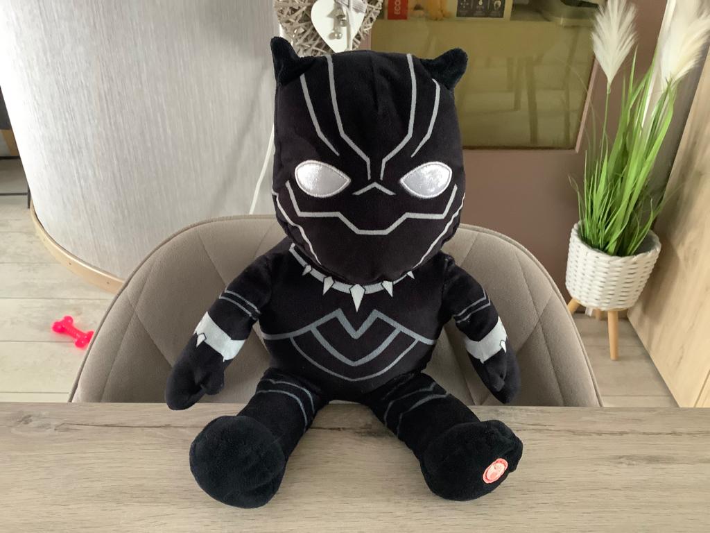 Marvel Black Panther pluche character (39 cm) (Licht), Overige merken, Overige karakters, Overige typen, Wasbaar