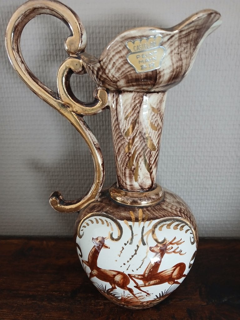 Vintage keramische sierkruik Hubert Bequet, Enlèvement