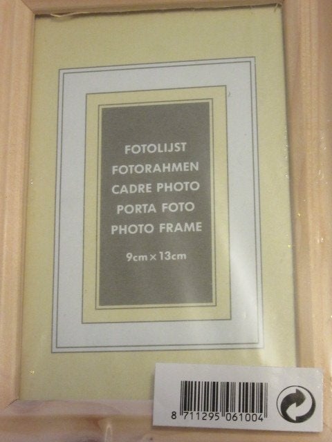 4 Houten fotokaders - nieuw -- fotolijst, Huis en Inrichting, 13 cm, Nieuw, Ophalen of Verzenden, Fotolijst
