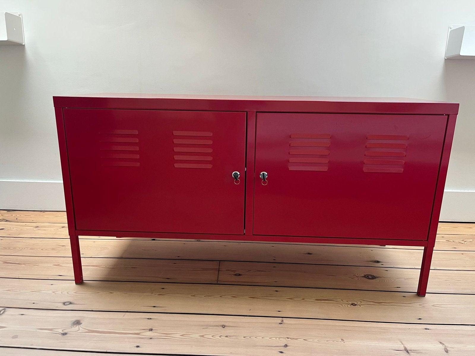 Armoire métallique IKEA PS rouge, Enlèvement, Utilisé