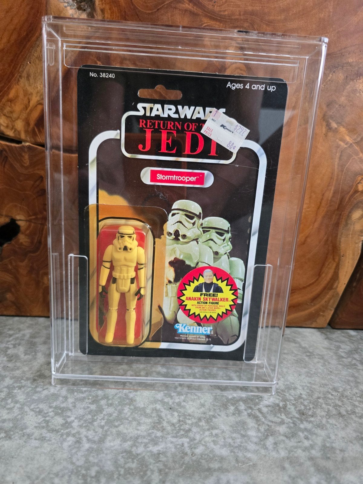 Star wars vintage Moc Stormtrooper 77 back, Verzamelen, Ophalen of Verzenden
