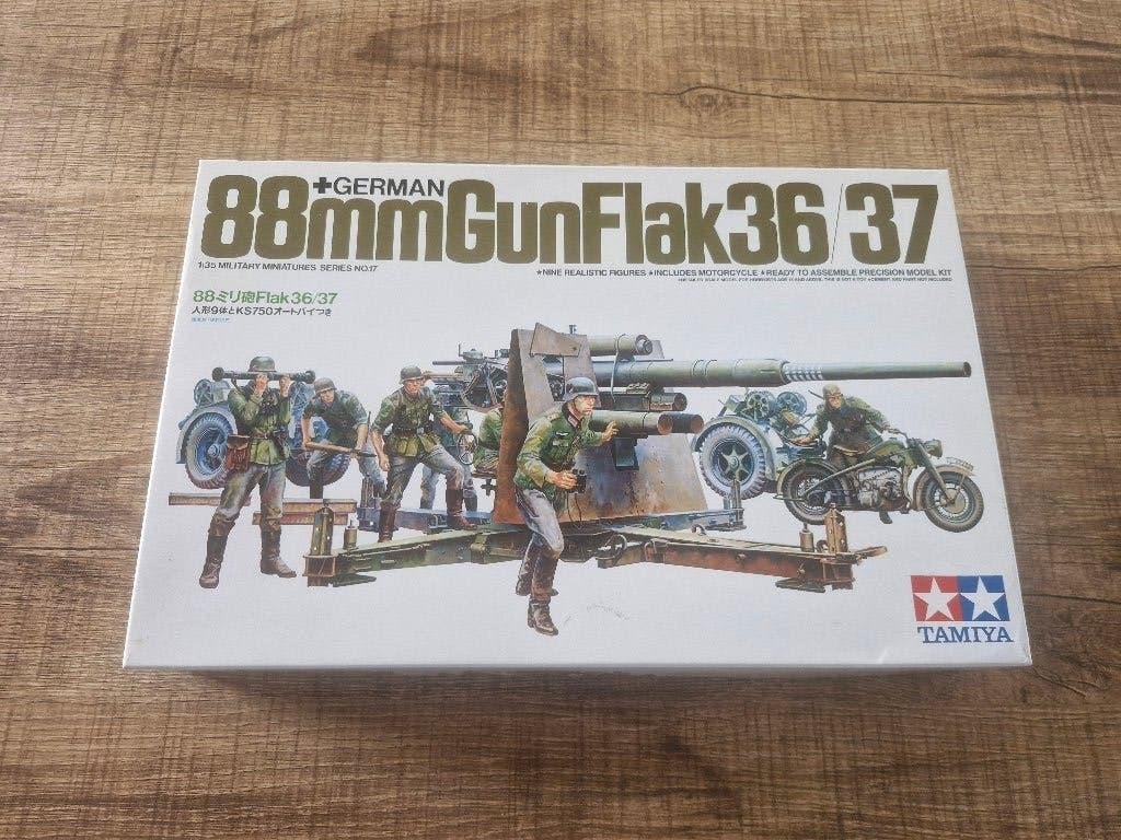 Tamiya 1/35 German 88mm Gun Flak 36/37, Neuf, Enlèvement ou Envoi, Autres types, 1:32 à 1:50