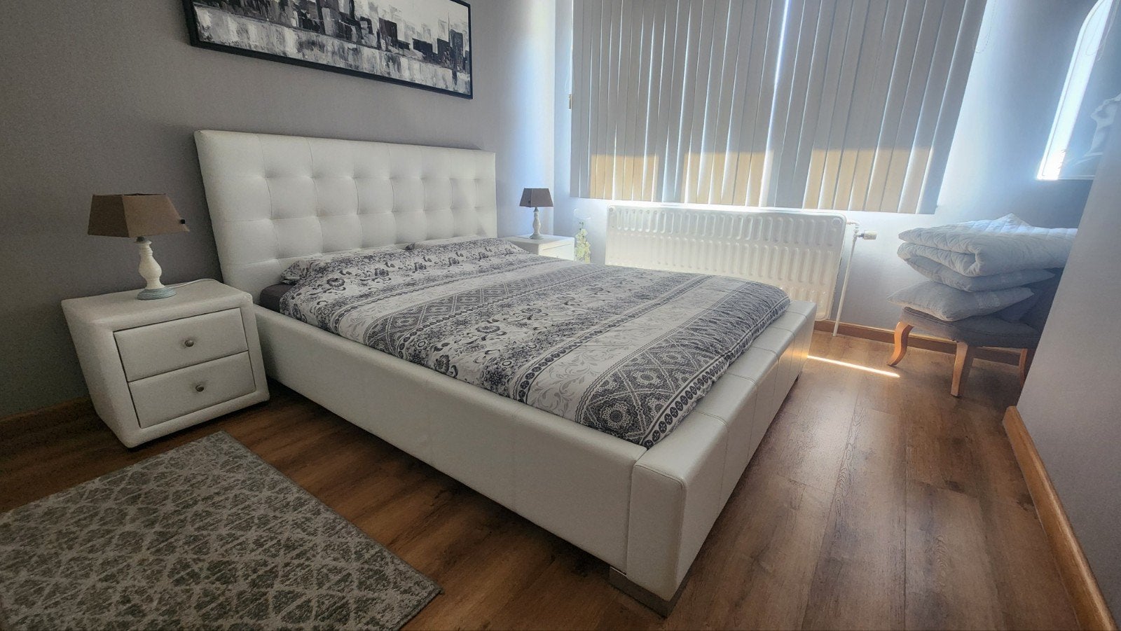 Complete witte slaapkamer te koop – als set, Huis en Inrichting, Slaapkamer | Complete slaapkamers, Zo goed als nieuw, Twijfelaar