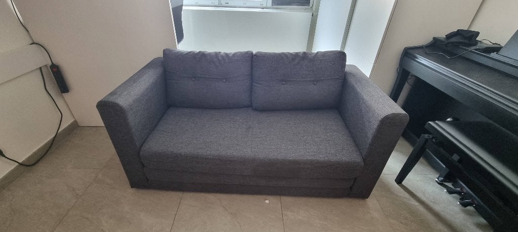Fauteuil  convertible, Maison & Meubles, Fauteuils, 125 cm ou plus, Moins de 75 cm, Gris, Enlèvement