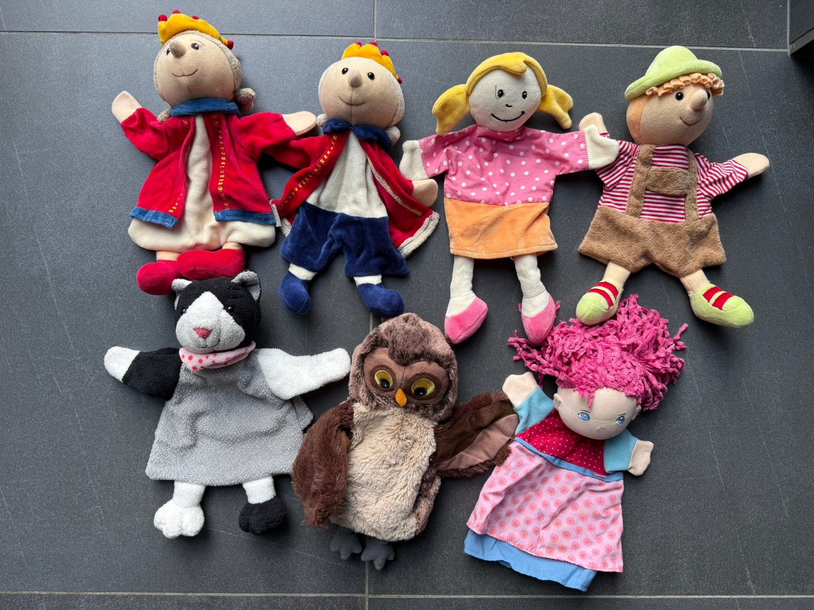 Houten poppenkast incl handpoppen, Ophalen, Gebruikt, Overige typen