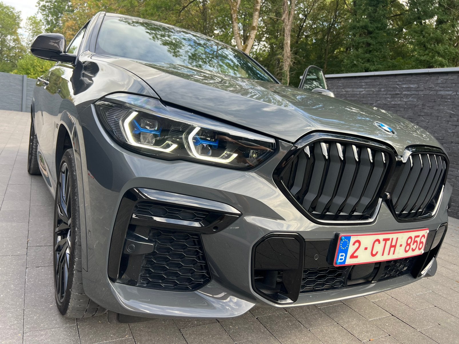 BMW X6 3.0d x drive pack M sport 2022, Cuir, Argent ou Gris, Achat, Noir