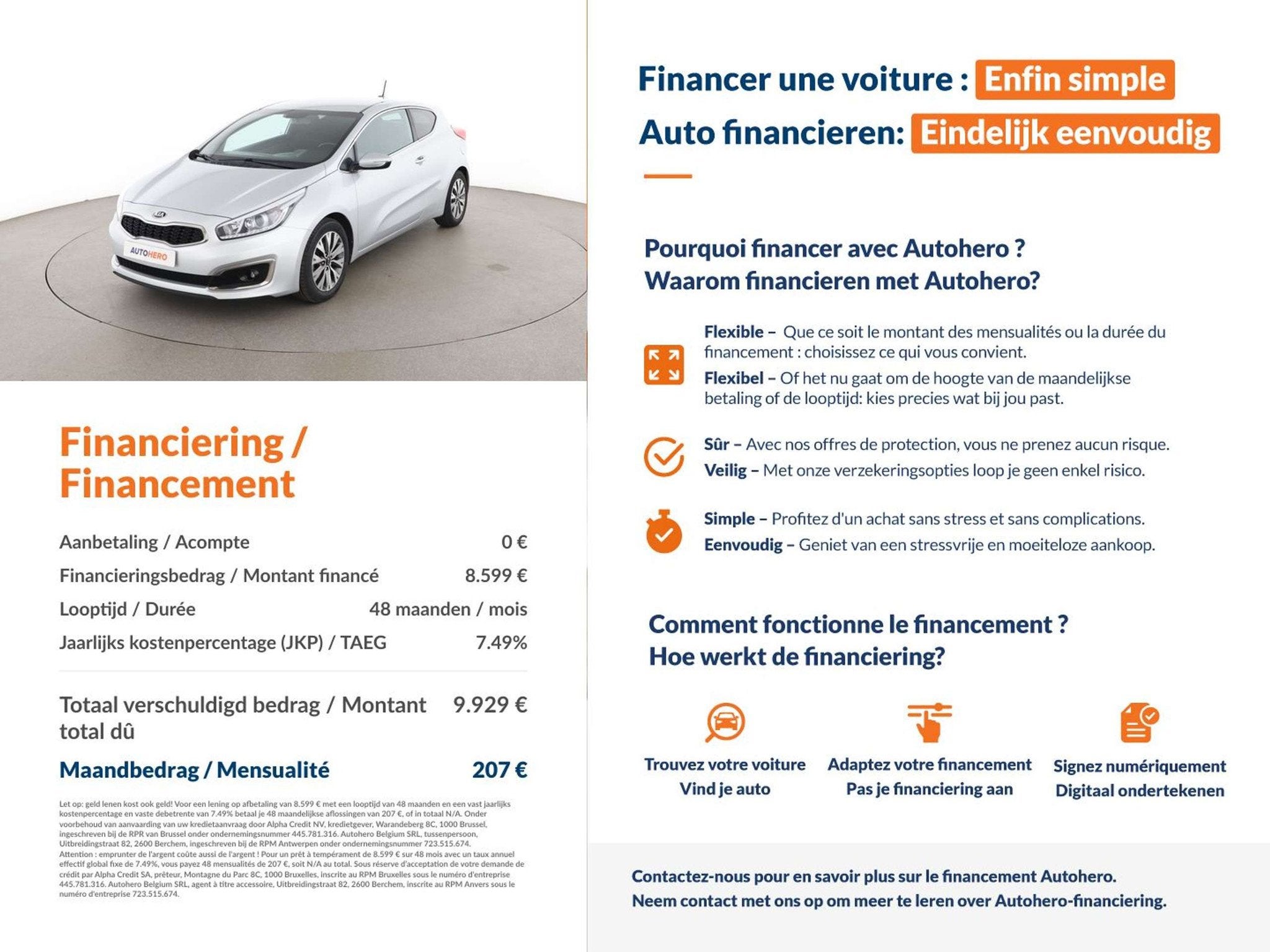Kia ProCeed / pro_cee'd 1.0 TGDI Concept (bj 2016), Auto's, Voorwielaandrijving, Stof, Gebruikt, 135 g/km